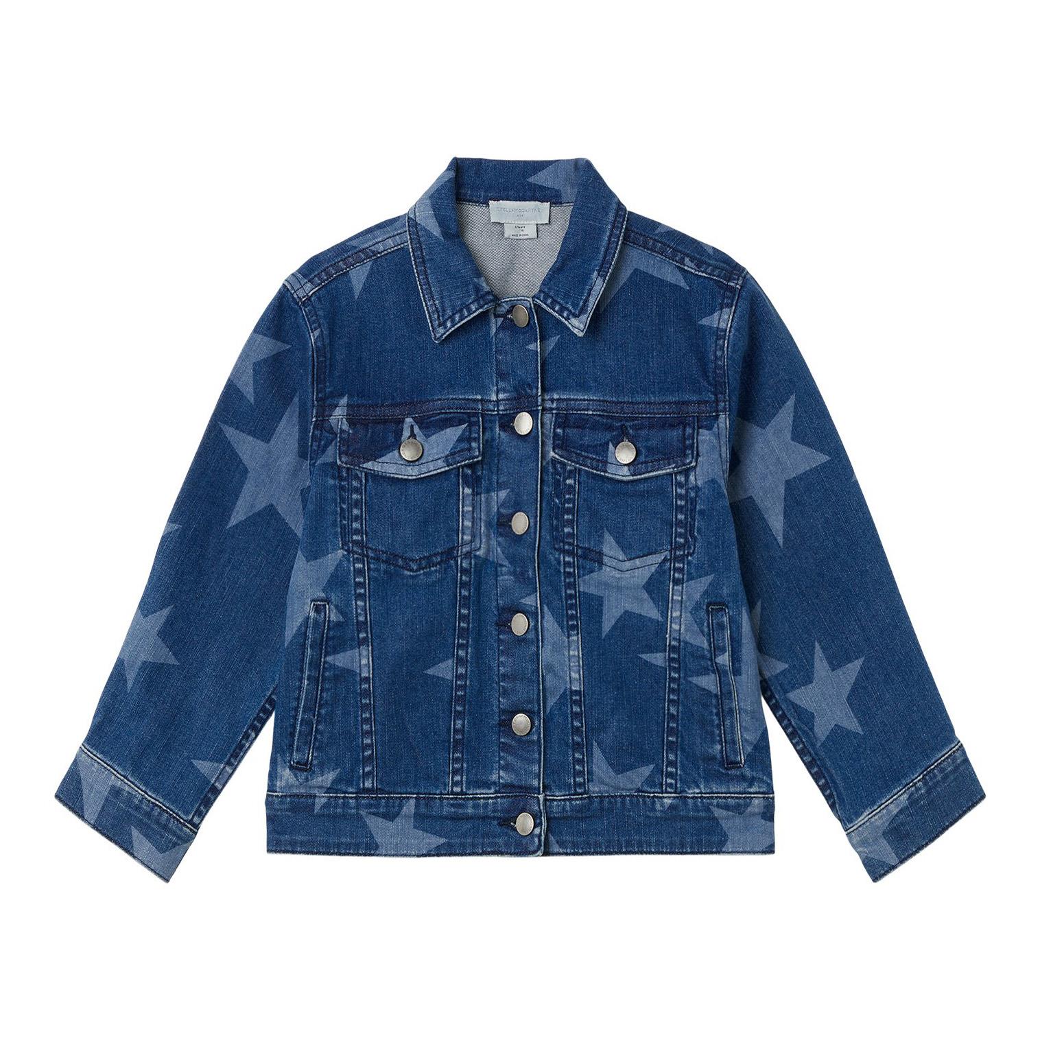 Stella McCartney Star Print Oversized Denim Jacket